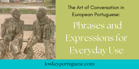 The Art of Conversation in European Portuguese: Phrases and Expressions for Everyday Use. Photo of Estatuas de Fernando Lopes Graca e Fernando Araujo Ferreira - Tomar, Portugal