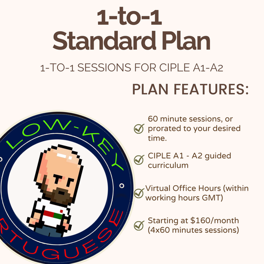 European Portuguese Standard Plan: (4 x 60 min lessons/month)